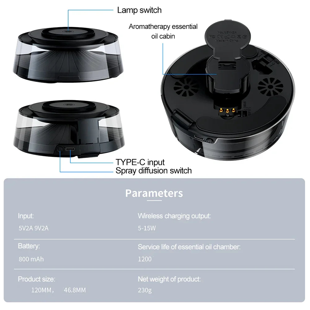 Brehn | Pure Aromatherapie Diffuser Wireless Charger