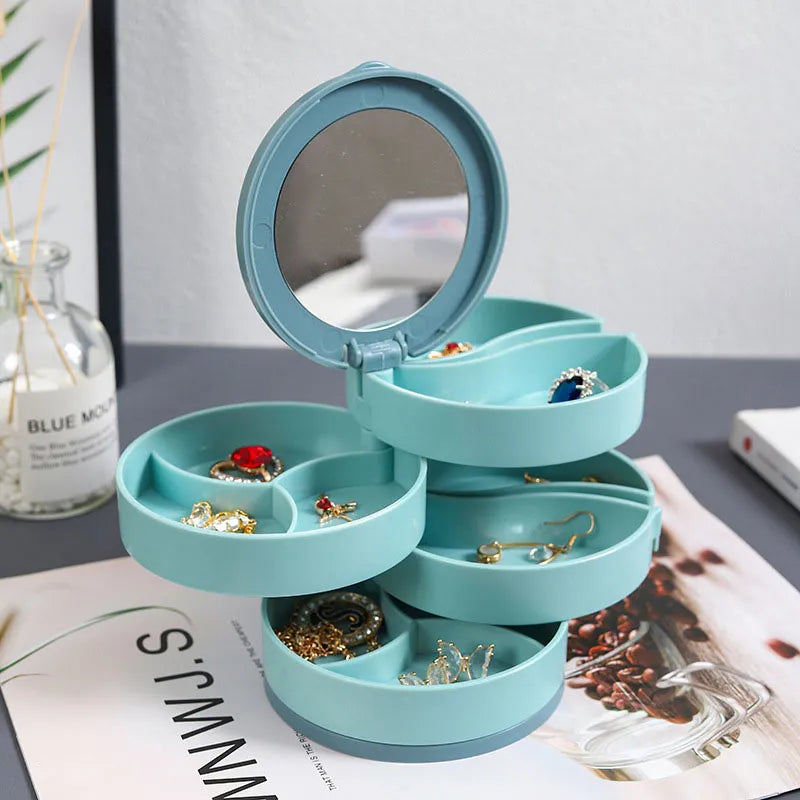 Multi-Schicht Drehender Schmuck Organizer Aufbewahrung | Brehn