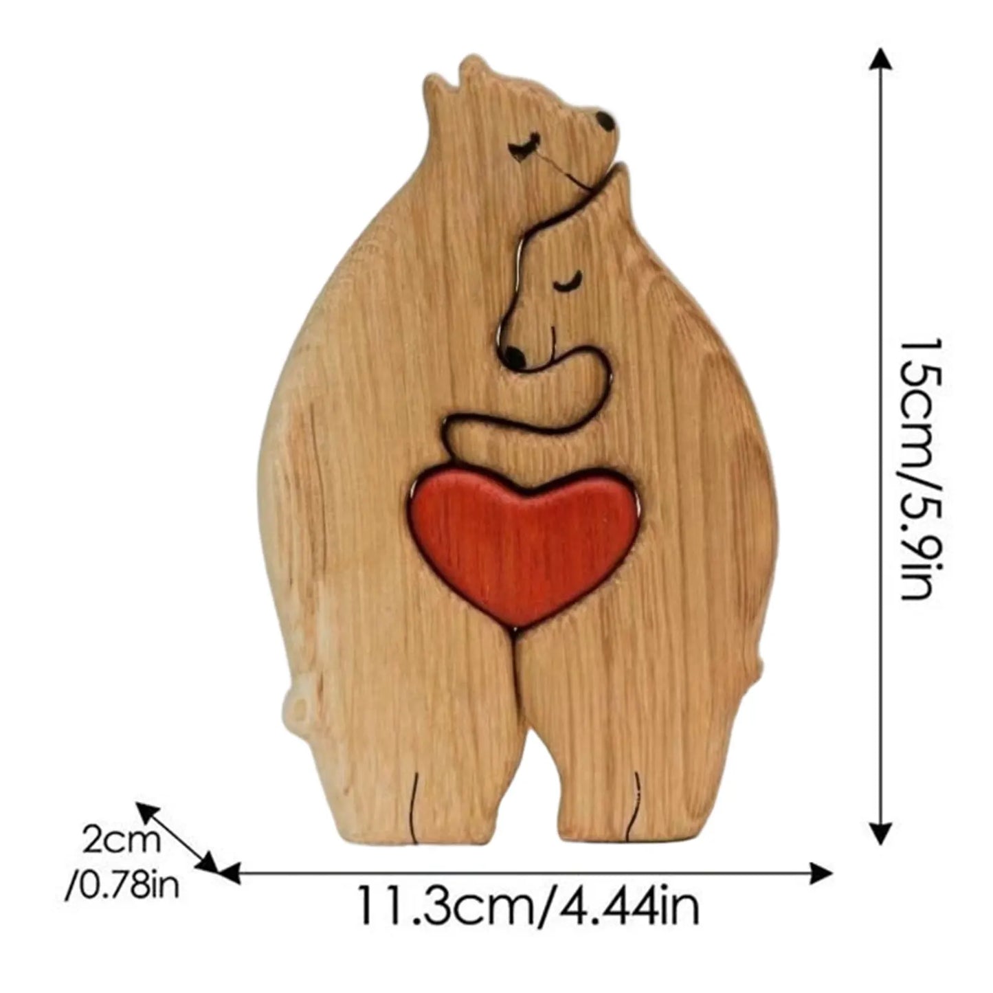 Loving Bears Interlocking Puzzle Decor | Brehn