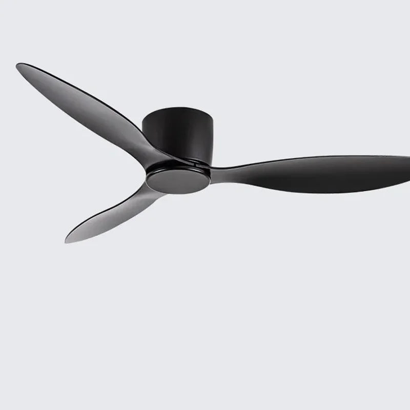 42-52 Zoll Deckenventilatoren mit DC-Motor — Fernbedienung Niedrigboden Kühlventilatoren, ohne Licht, weiße Holz- & schwarze Optionen | Brehn