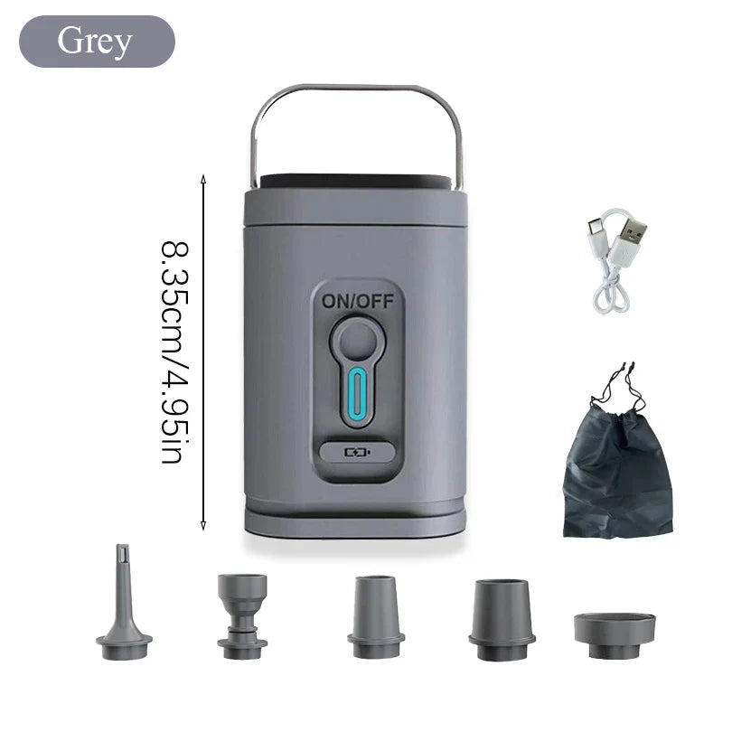 Mini-Luftpumpe USB-C mit 5 Düsen – 200 L/min | Brehn