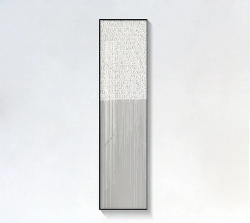 Minimalistische urbane abstrakte Wandkunst Fine Art Leinwanddrucke Hohe vertikale Bilder für Eingangsfoyer Wohnzimmer Heim Büro Dekor | Brehn