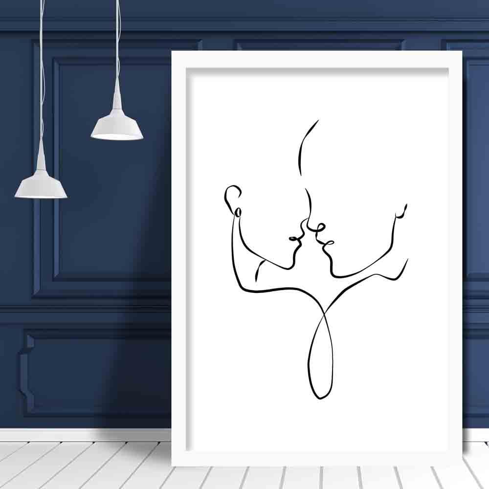 Abstraktes Linienkunst-Wandposter Nr. 3