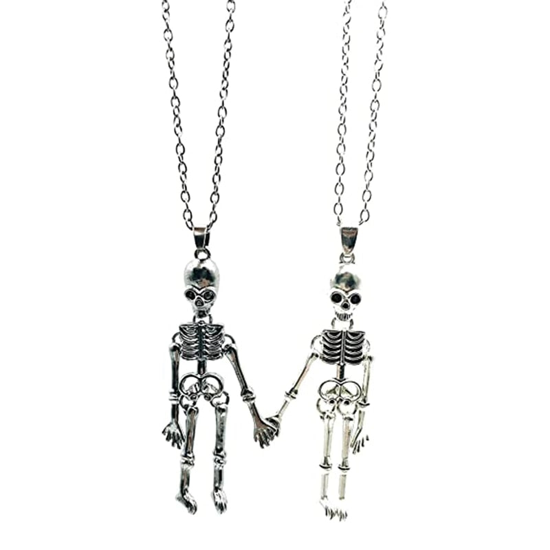 Brehn | Skeleton Couple Magnetic Necklace
