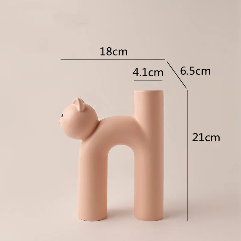 Mini Cat Elegante Minimalistische H-förmige Brehnumenvase | Brehn