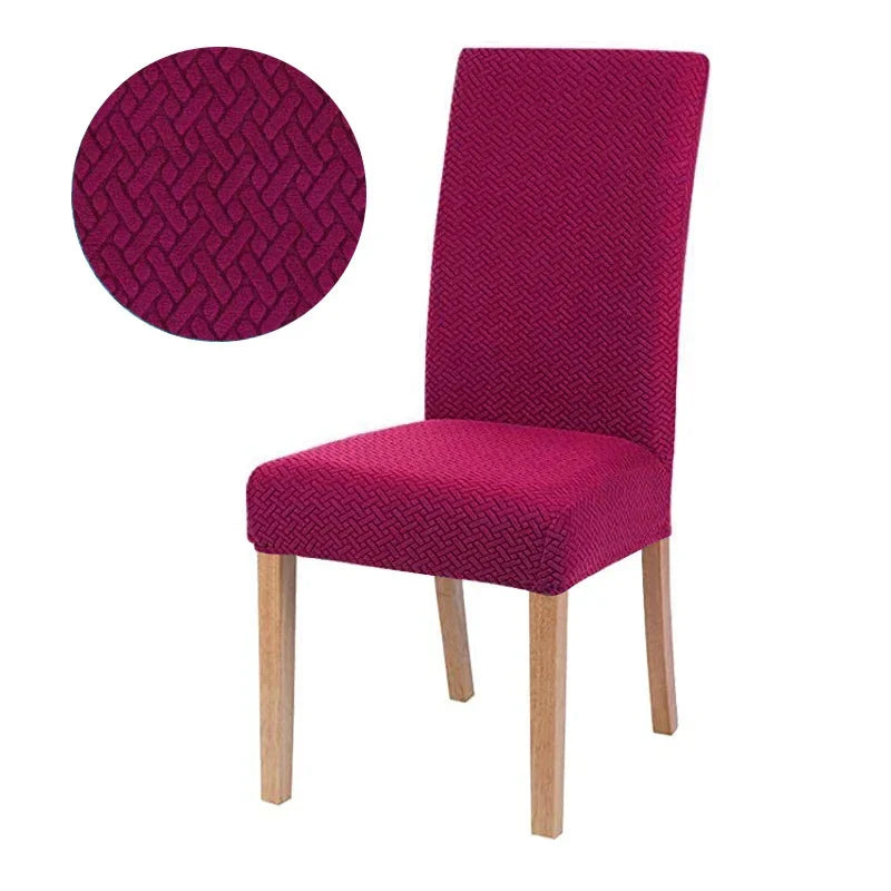 Brehn | Stuhlhusse Velvona | Elastisch & Dick Gepolstert | Jacquard-Stretchbezug | Waschbar & Knitterfrei