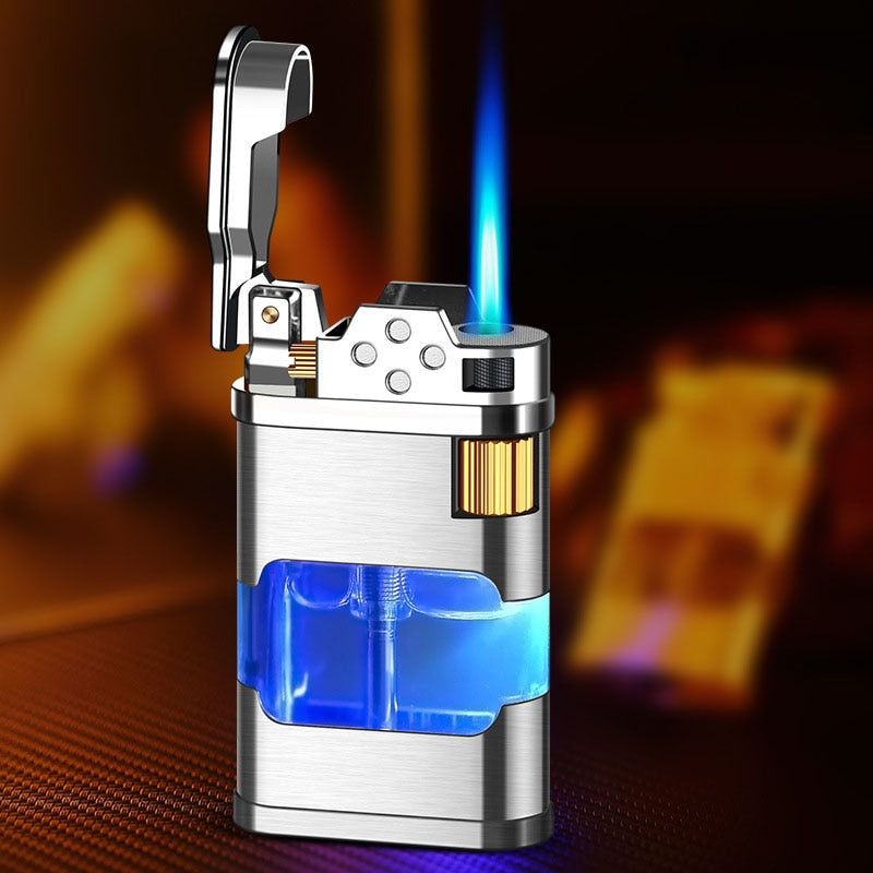 Blauer Flamme Metall Winddichter Gasanzünder | Brehn