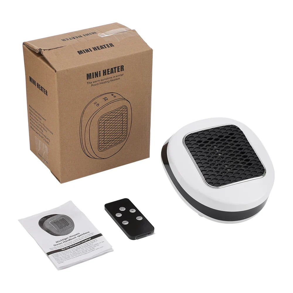 Brehn | ThermoLux Mini Wandheizung 600W | Kompakte Elektrische Heizung mit Fernbedienung | Wandsteckerheizung mit Thermostat & Timer | Schnelle Erwärmung in 3 Sekunden