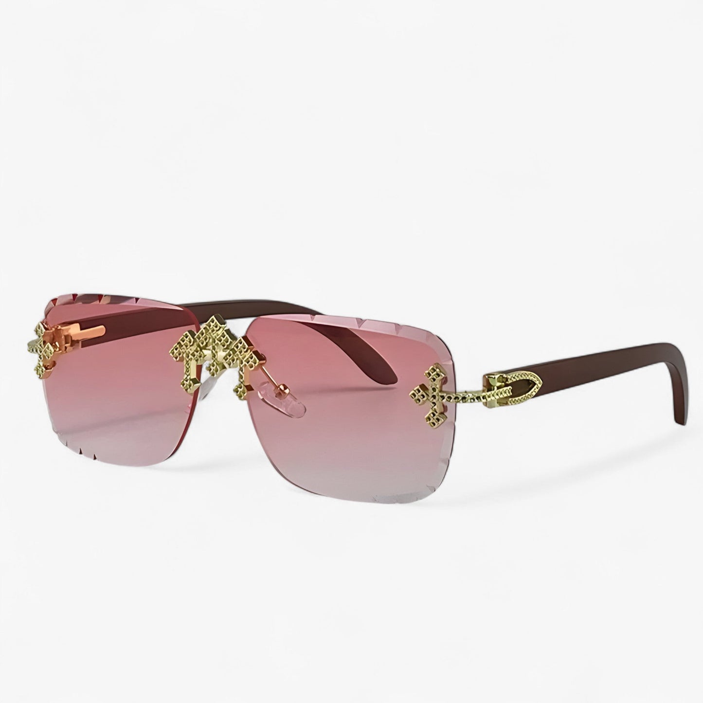 Randlose Steampunk Sonnenbrillen mit Metallakzenten – Nirex | Brehn