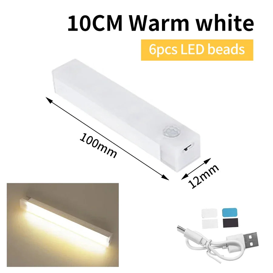 Brehn | SenseLite Motion LED | Wiederaufladbares Sensorlicht mit Magnetbefestigung | Warmweiß | Für Schrank, Bett & Flur