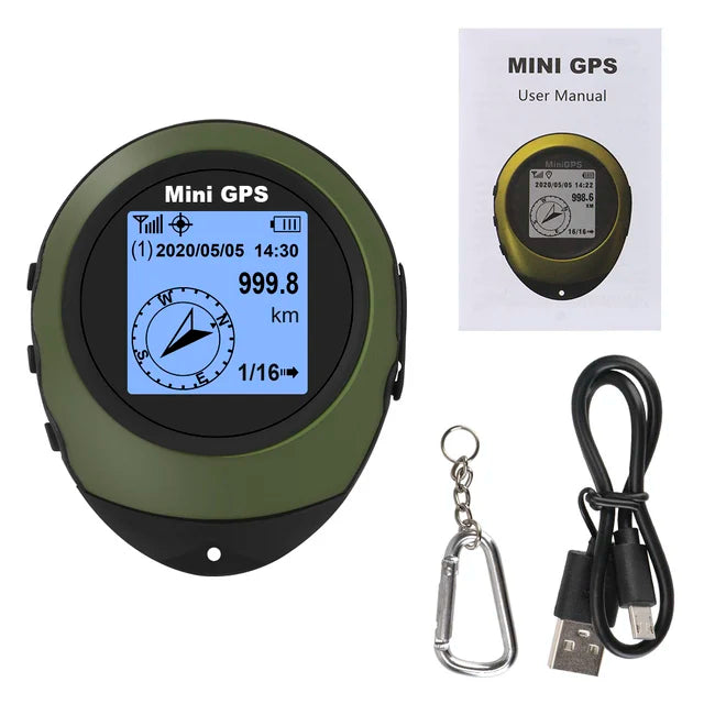 Brehn | Kompakter Satellit GPS Navigator Hochpräzisionskompass Tracker Gerät