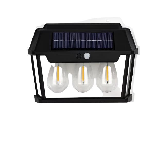 Retro Solar Außenleuchte mit Bewegungsmelder