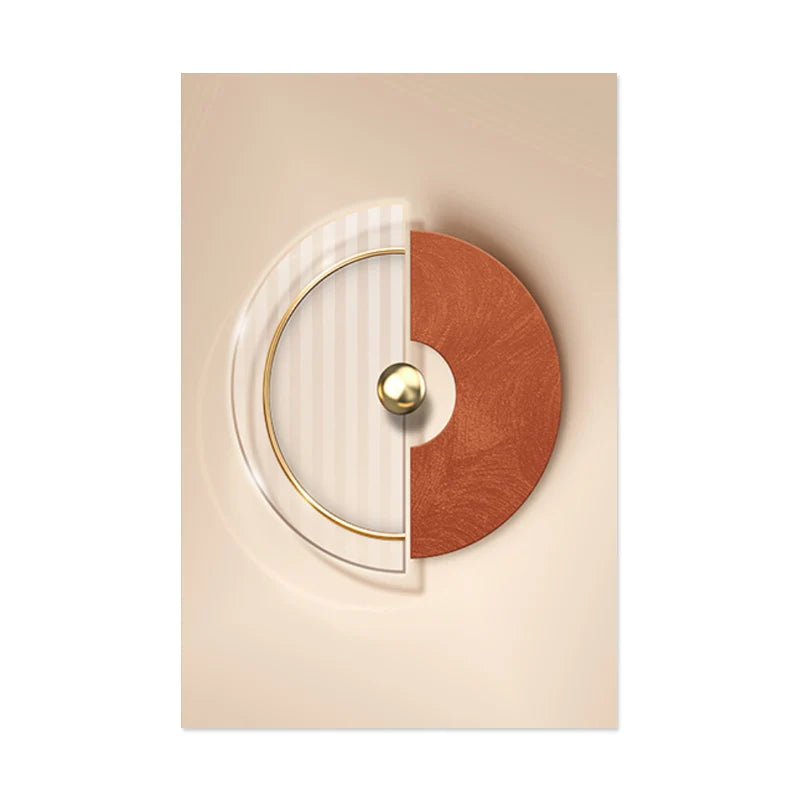 Harmonische abstrakte Geometrie moderne Ästhetik Wandkunst feine Kunst Leinwanddrucke Poster Bilder für zeitgenössisches Apartment Wohnzimmer | Brehn