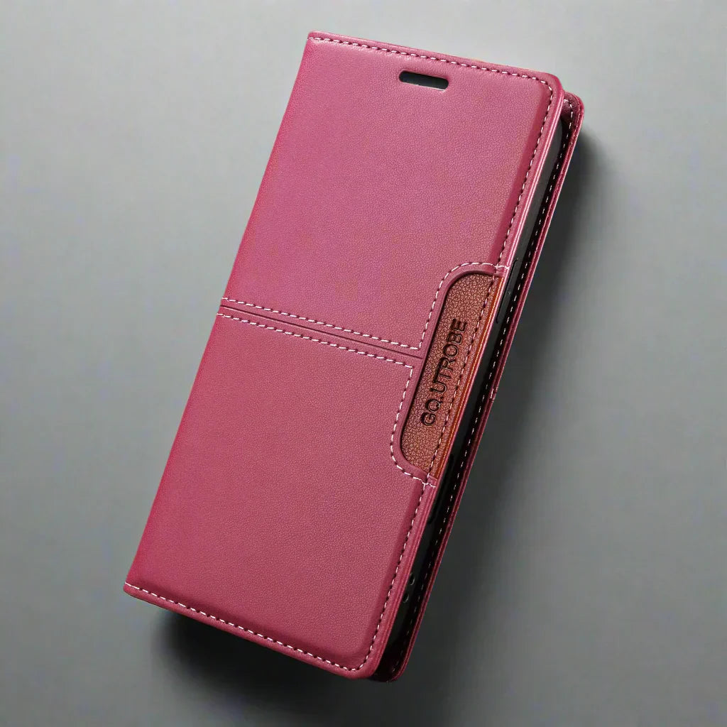 Brehn | RFID Leder Samsung Magnetisch Flip Brieftasche Case