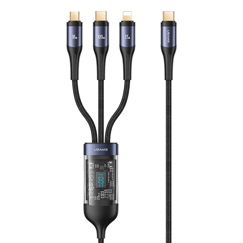 Brehn | 3in1 Digital Display Schnelles Laden Universalkabel