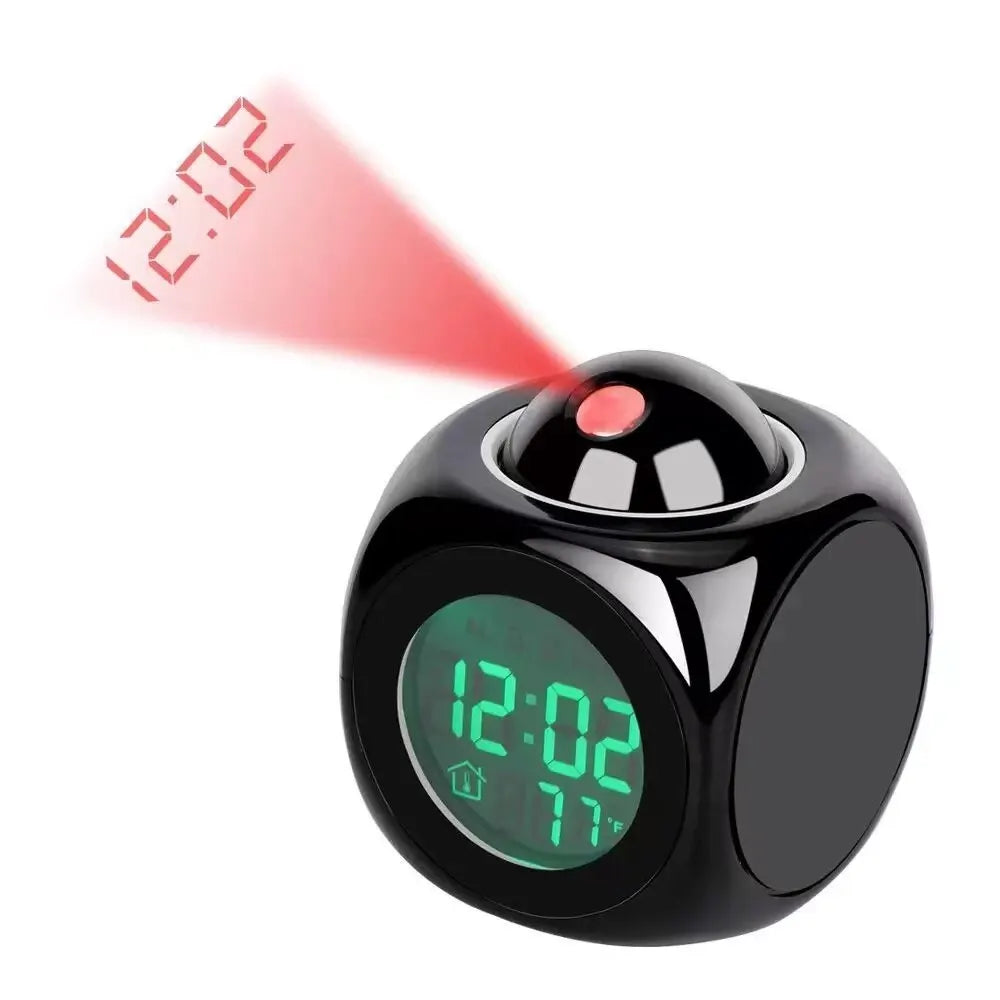 AlarmBeam Projektionswecker mit Temperatur und Dual-Alarm – LED-Anzeige | Brehn