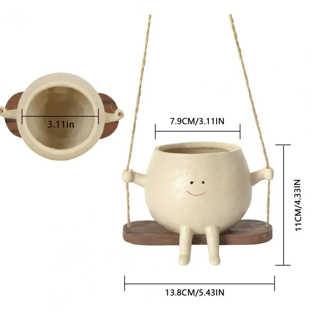 Swing Smiling Face Blumentopf | Brehn