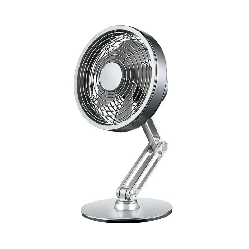 Brehn | Höhenverstellbarer Standfuß Kompakt Turbo Mini Tischventilator