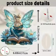 Brehn | Celestia Acryl Tischdekoration Engel | Märchenständer | 18 cm | Geschenk & Foto-Requisite