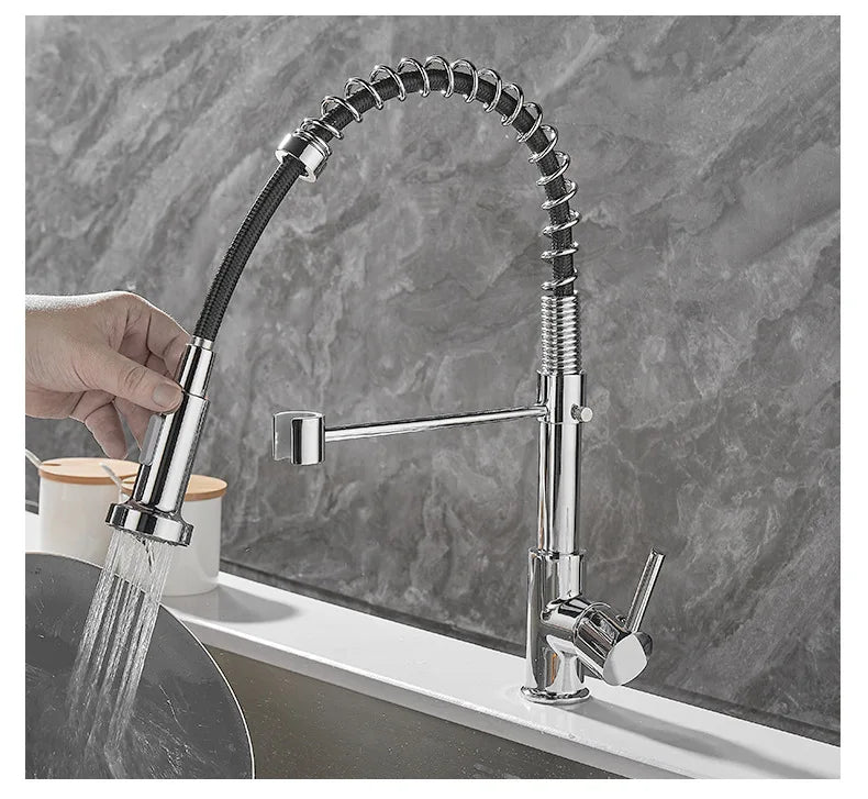 Brehn | DualFlow Küchenarmatur - Luxuriöse Doppel-Bronze-Küchenarmatur
