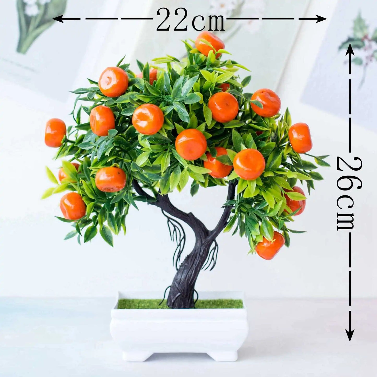 Brehn | Künstlicher Orange Kumquat Obstbaum