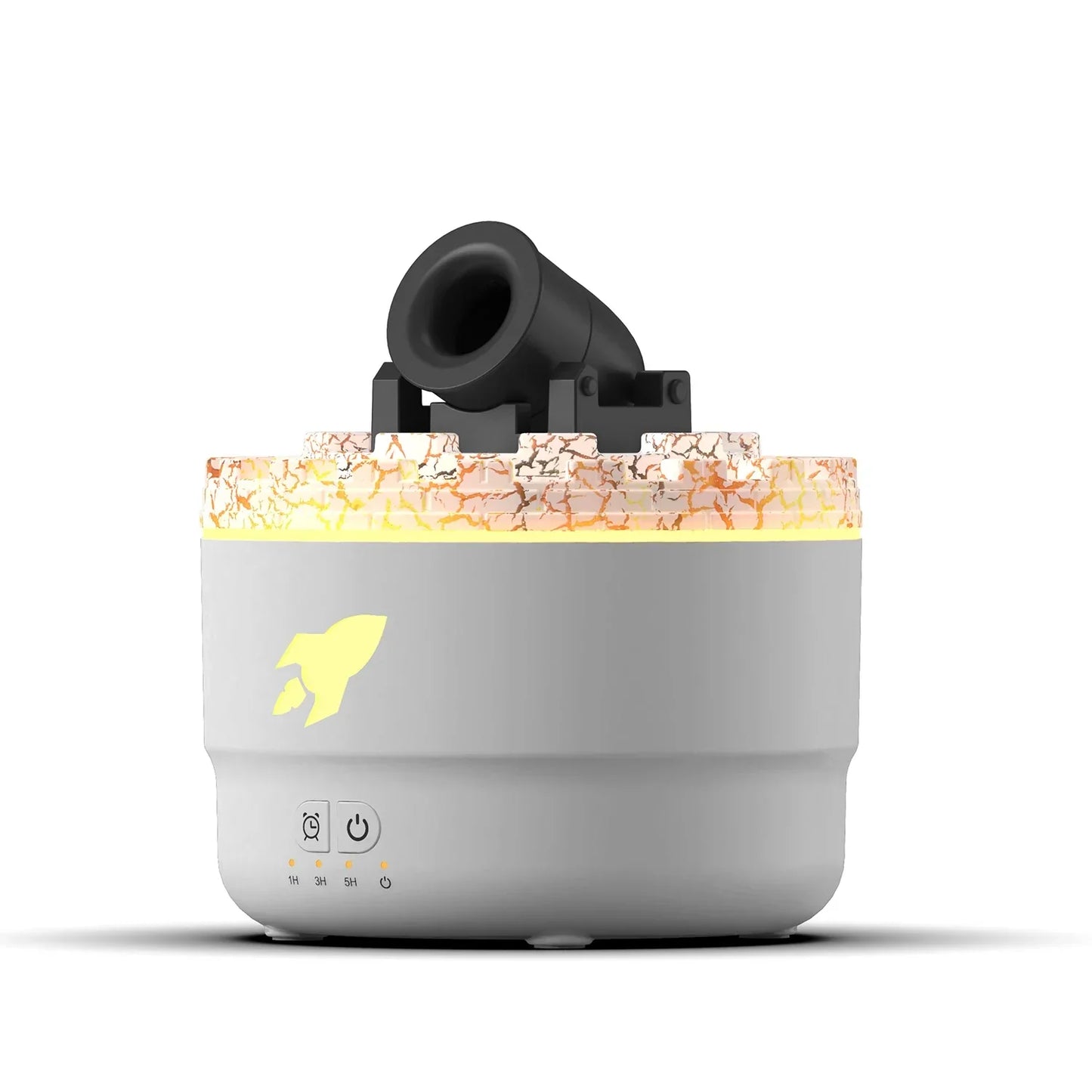 Vulkanischer Luftbefeuchter mit LED-Licht und Aromatherapie - Kreativer Aroma-Diffusor für Zuhause & Büro, Luftreiniger mit stimmungsvoller Beleuchtung | Brehn