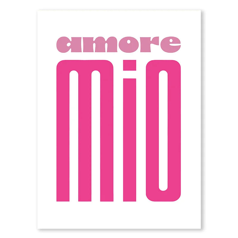 Pink Retro Liebe Zitat Wandkunst Feine Kunst Leinwanddrucke Typografische Bilder Für Schlafzimmer Wohnzimmer Hotelzimmer Modernes Apartment Wandkunst Dekor | Brehn