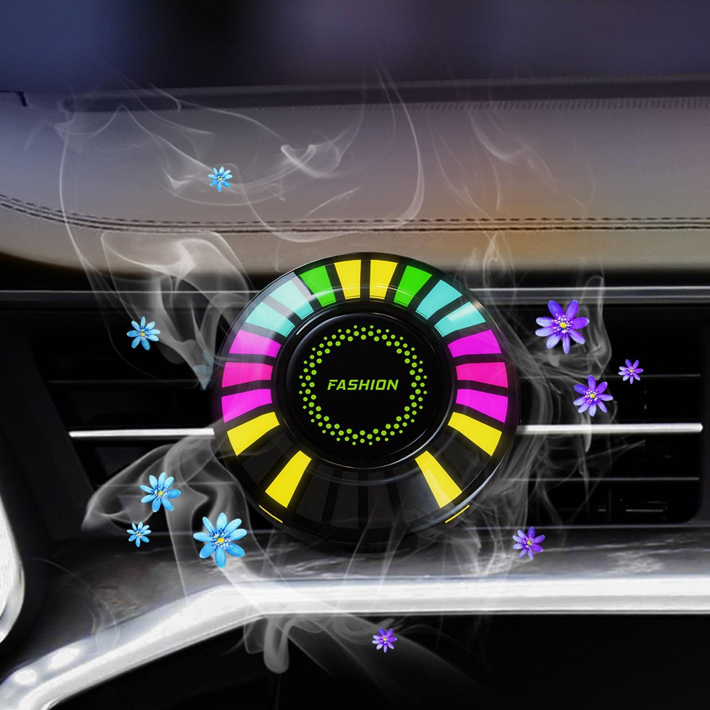 Brehn | Multicolor Auto Duft LED Rhythmus Licht