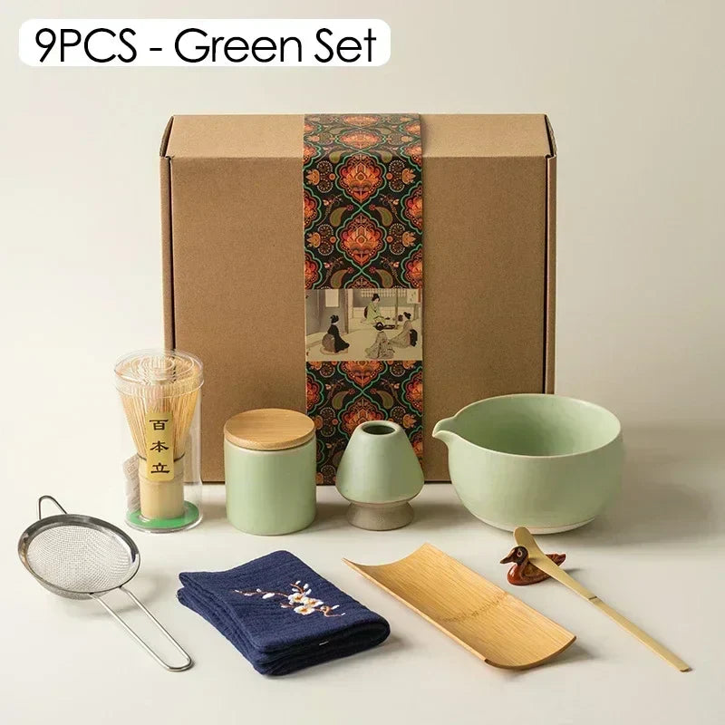 Brehn | 9-teilige japanische Matcha-Tee-Set