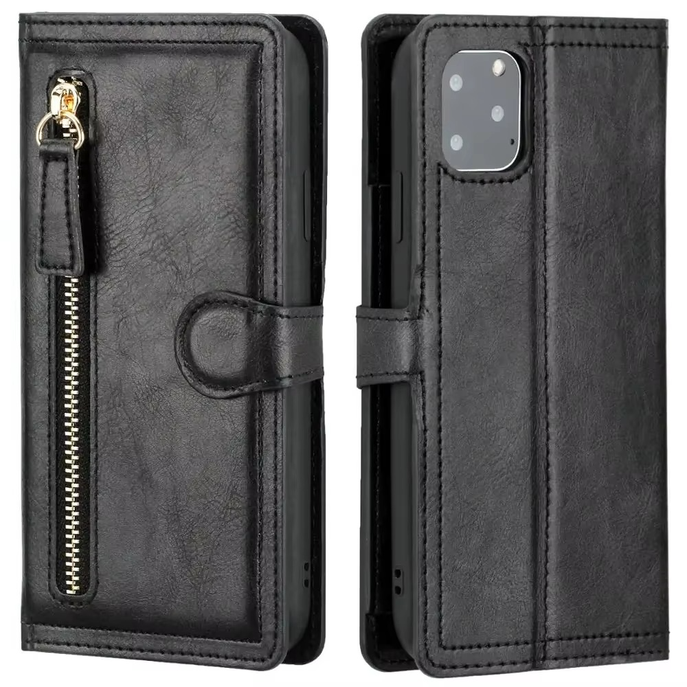 Premium-Leder-iPhone-Klapphülle mit Ständer