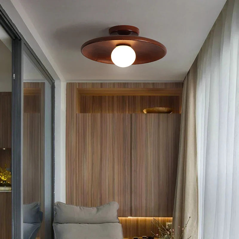 Brehn | Wald Deckenlampe - Elegante Holz-Deckenlampe mit warmem LED-Licht für Ihr Interieur