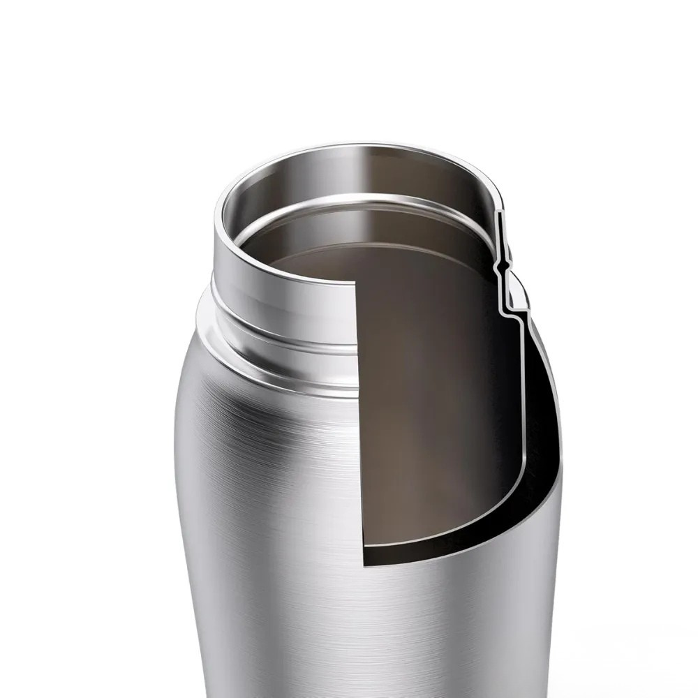 Tragbare, auslaufsichere Hunde-Trinkflasche aus Edelstahl für unterwegs