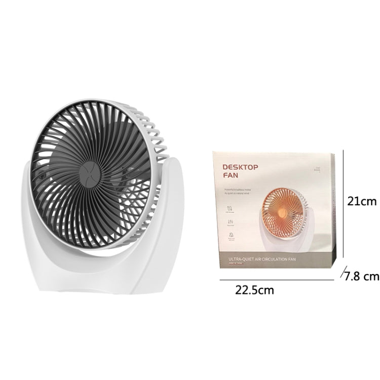 USB Schreibtischventilator Mini Zuhause Wohnheim Tragbarer Ventilator, Farbe: U Typ (Schwarz) | Brehn