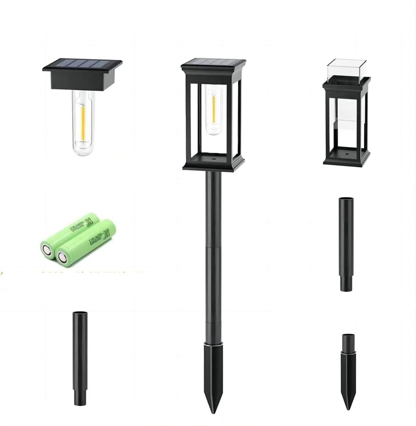 Solarbetriebene Gartenleuchte für Außenbereich - Moderne LED-Wegeleuchte für Beleuchtung von Wegen, Terrasse und Garten | Brehn