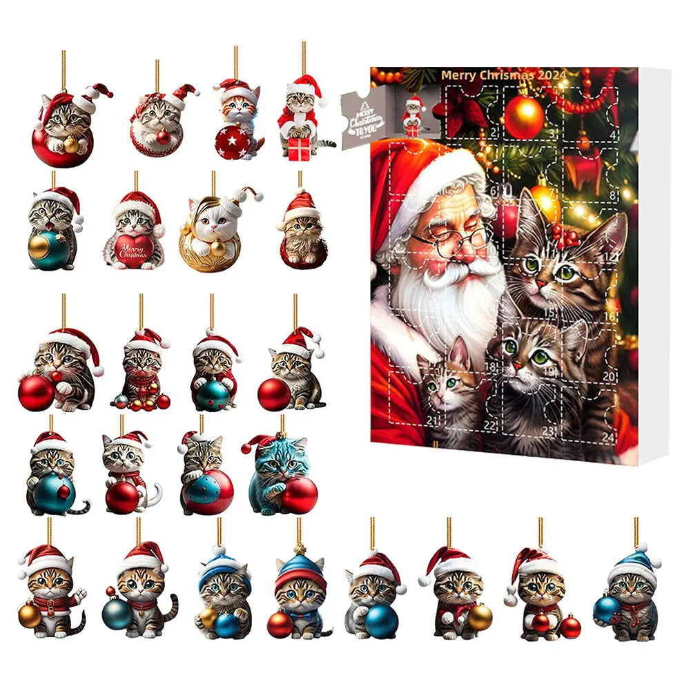 Brehn | Dackel Adventskalender 2024 – 24 Tage Weihnachts Countdown mit lustigen Figuren für Hundefreunde