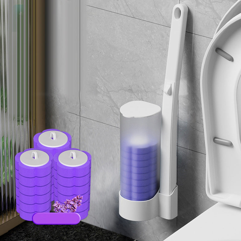 HygiBrush Einweg-Toilettenbürste mit abnehmbaren Schwammköpfen | Brehn