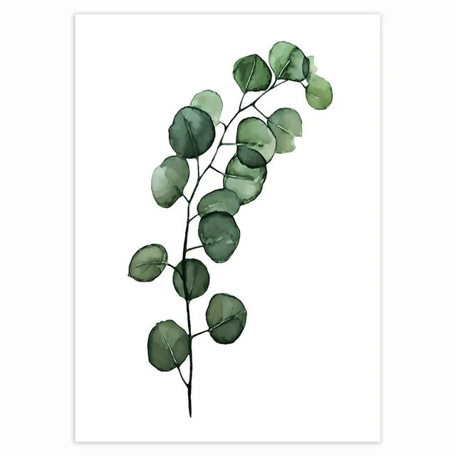 Tropische grüne Blätter Monstera-Farn-Palme Wandkunst feine Kunst Leinwanddruck Aquarellplakate Bilder für das Wohnzimmer nordische Wohnkultur