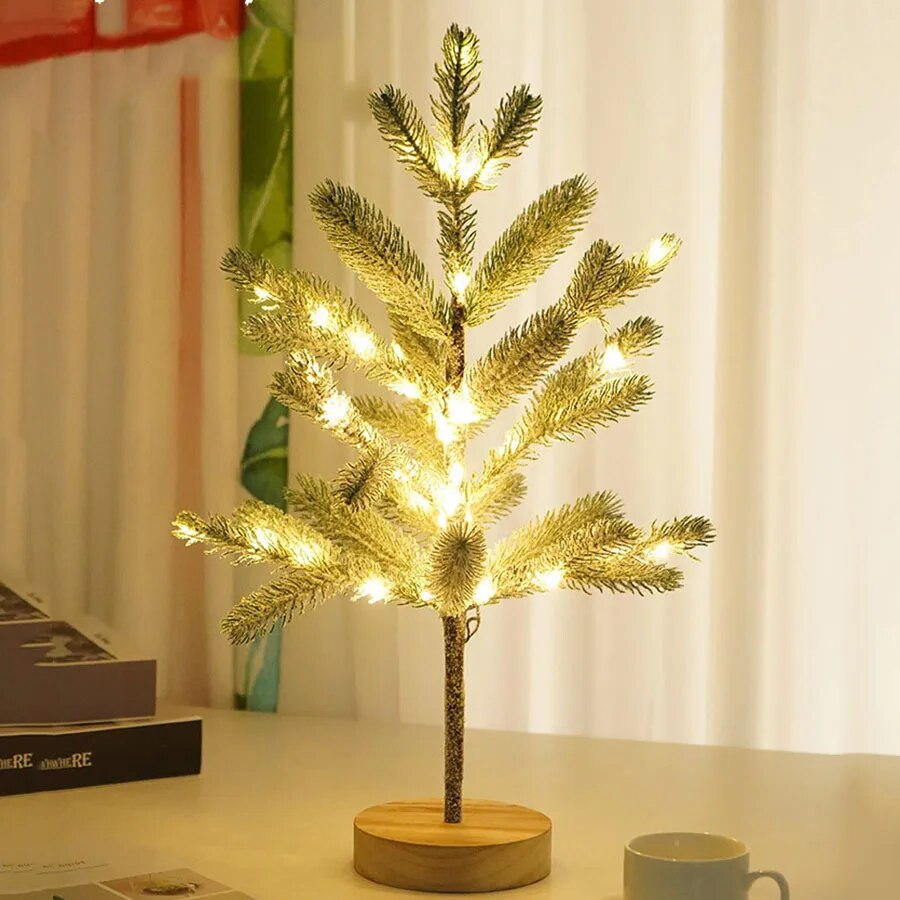 Brehn | LumiPine – LED-Weihnachtsbaum-Tischlampe mit warmweißem Licht