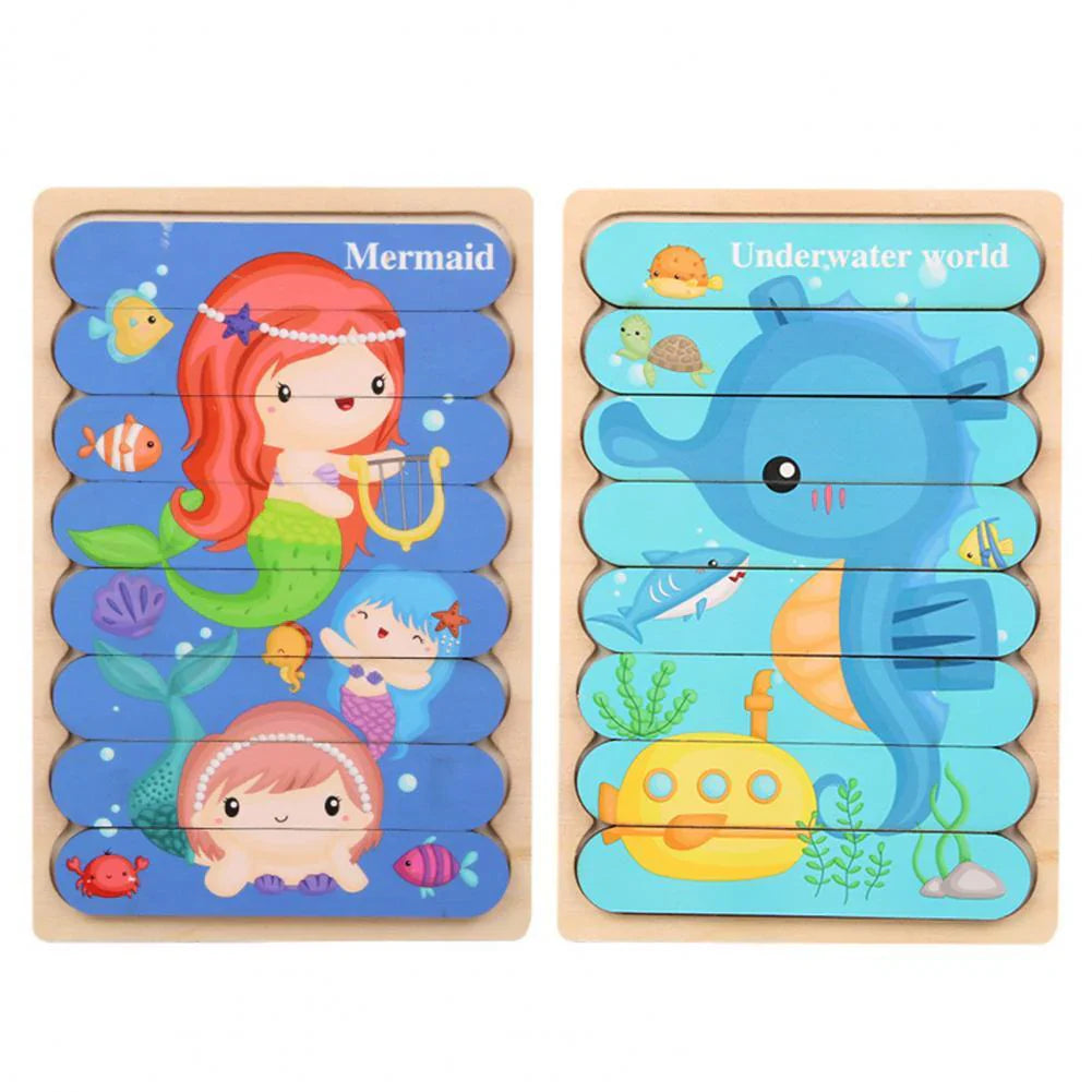 Brehn | Holzpuzzle Herausforderung - Spaß Puzzle Spiel für Kinder