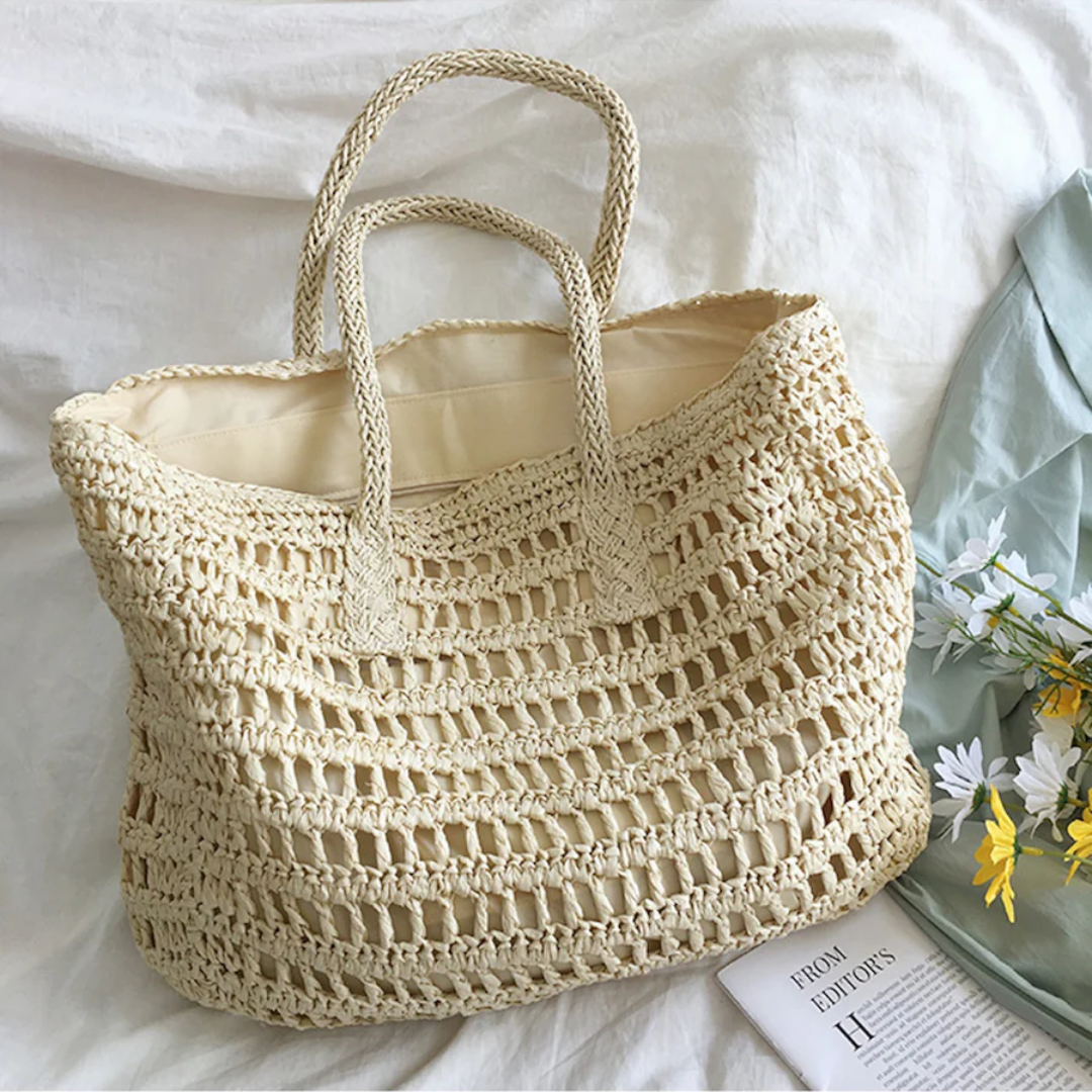 Stylische Gewebte Handtasche für Frauen - BreezeTote | Brehn