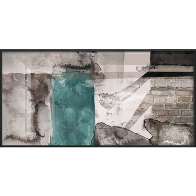 Städtische Abstrakt Grau Grün Große Größen Wandkunst Fine Art Leinwanddruck Bild Für Stadtwohnung Wohnzimmer Esszimmer Home & Office Decor | Brehn