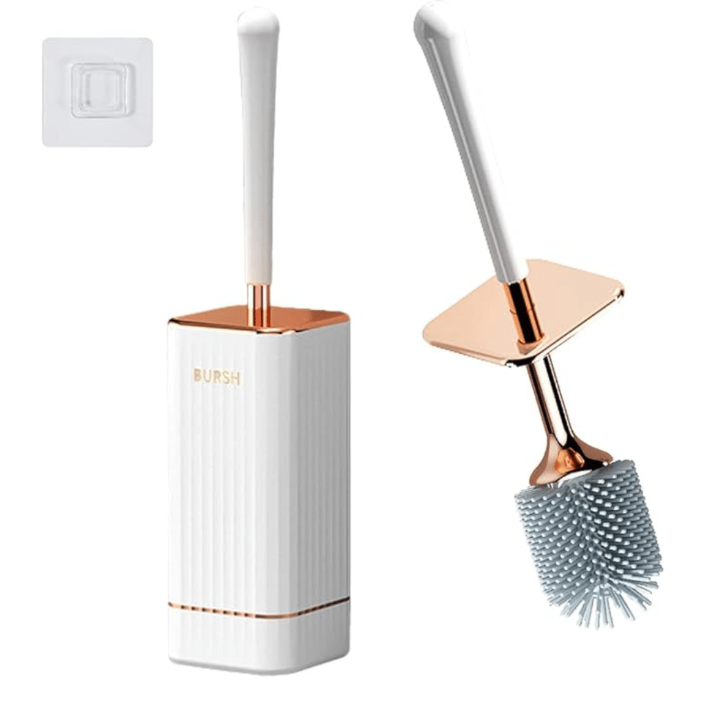 Brehn | Eleganter Flexi-Toilettenbürste mit schnelltrocknendem Wandhalter