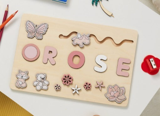 Brehn | Personalisierter Holzname-Puzzle