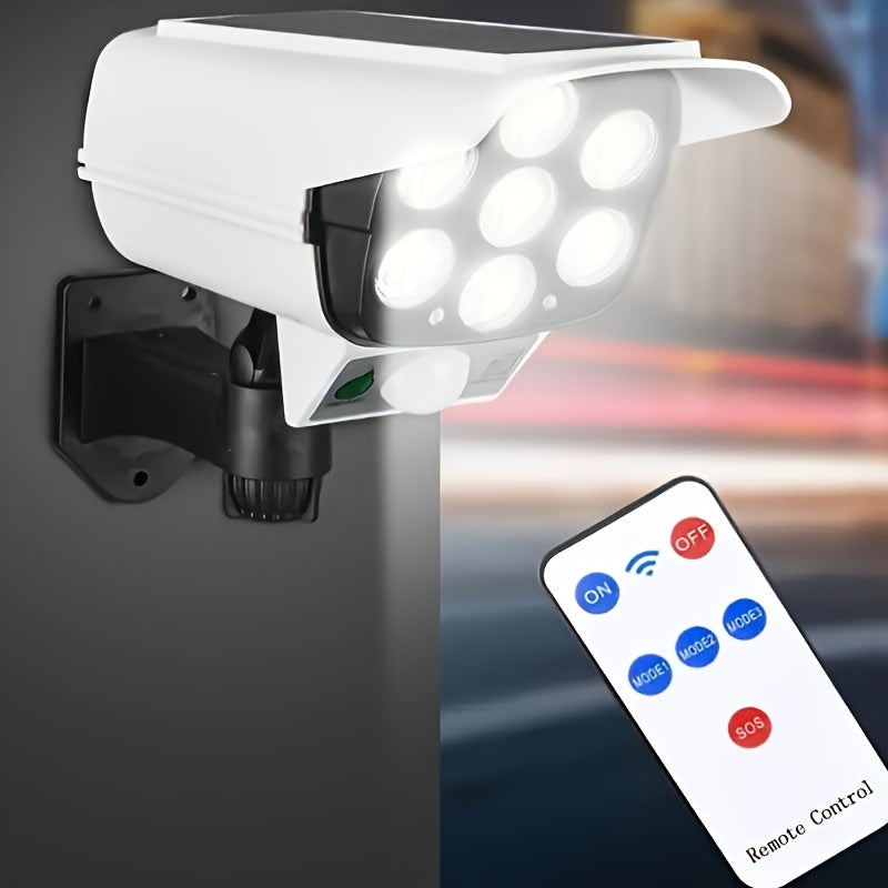 Brehn | Outdoor LED-Spotlight mit Bewegungssensor – Betrieben mit Solarenergie, Wetterfest