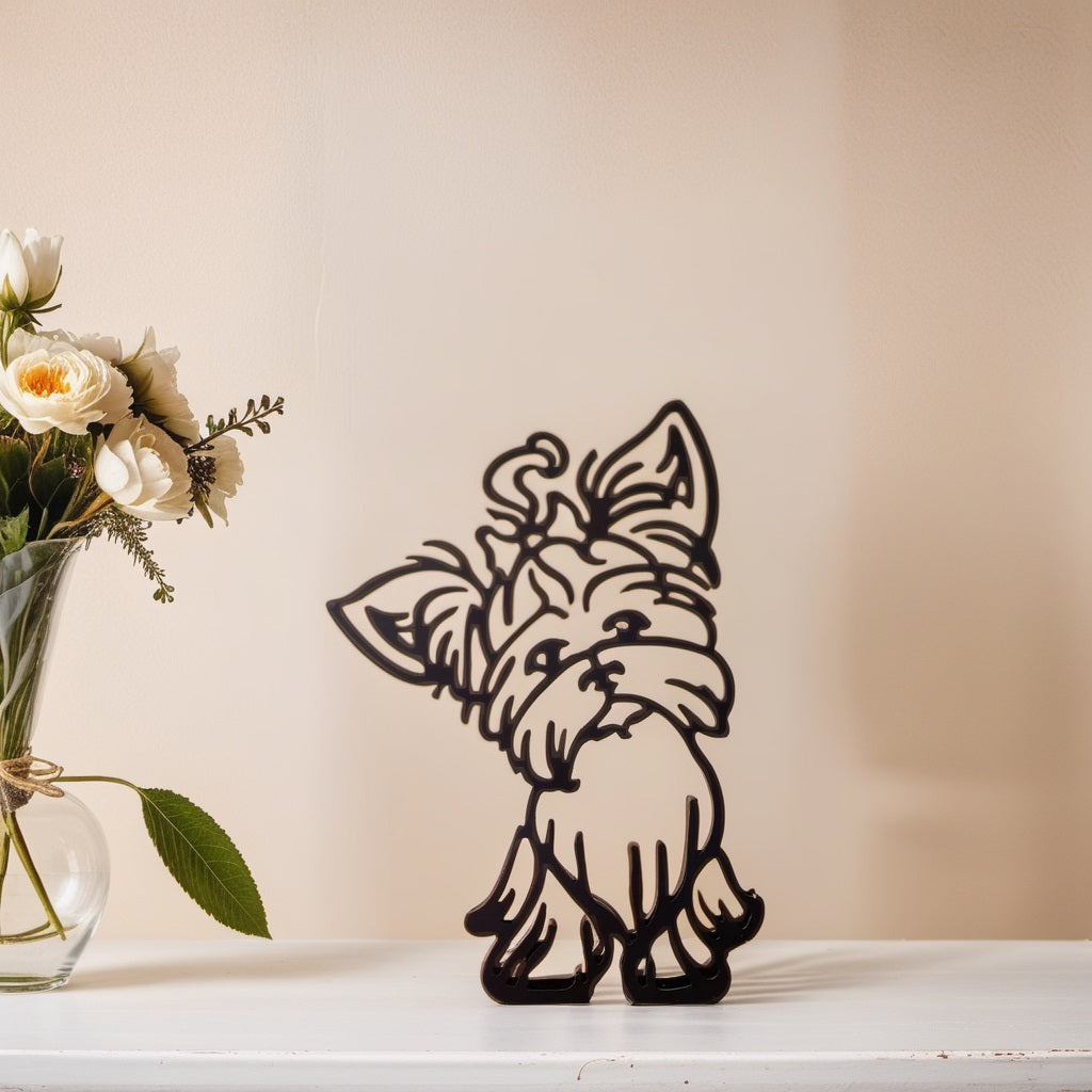 Brehn | Artipaws Abstrakte Hundeskulptur | Modernes Design | Hochwertige Kunstfigur | Für Regal & Tisch