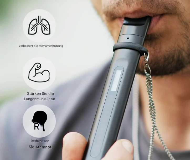 Brehn | Intelligenter Atemtrainer für Atemmuskeltraining - BreathBoost