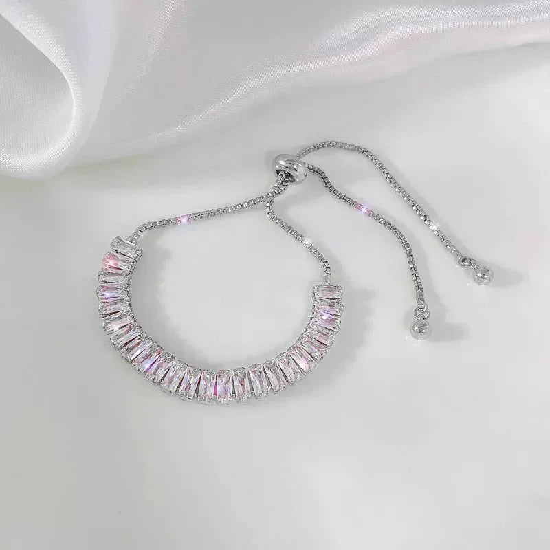 Brehn | Baguette Crystal Verstellbare Tennisarmbänder
