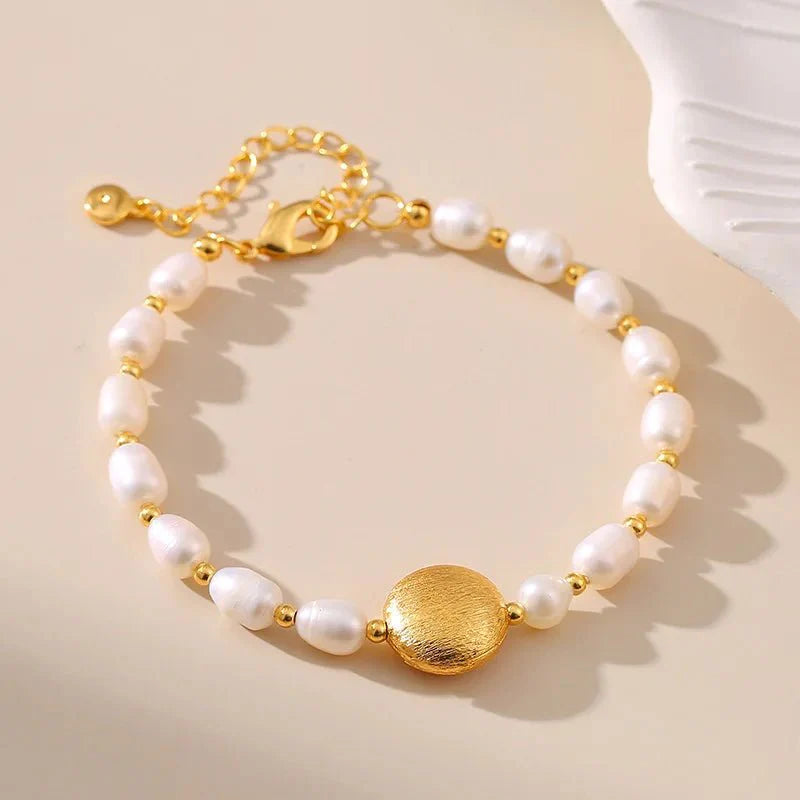Brehn | Boho Gold Akzentperlenarmbänder