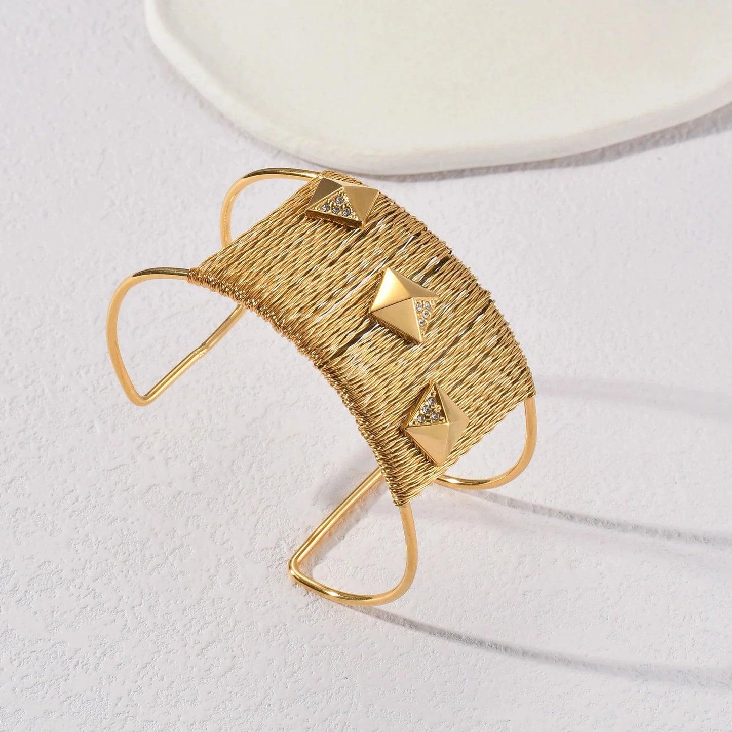 Brehn | Bold Boho Weit Öffnendes Armreif