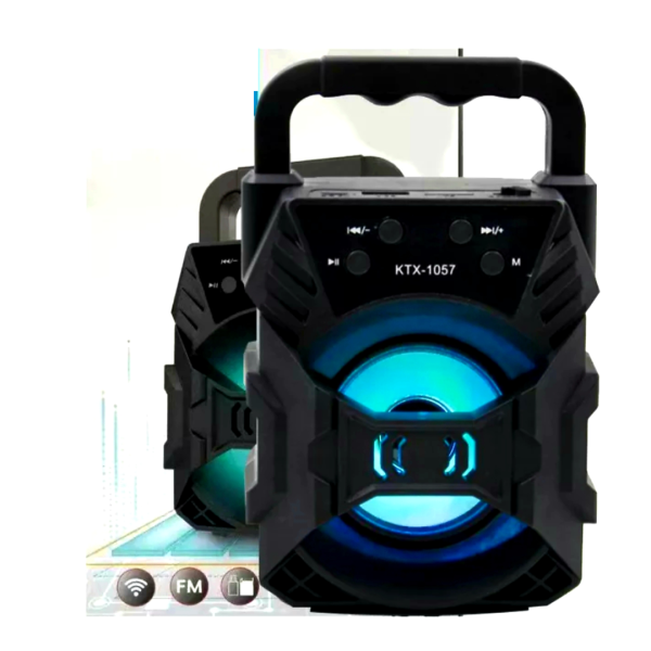 SoundPulse Wireless Lautsprecher – Bluetooth Lautsprecher mit FM, USB & Lichtshow | Brehn